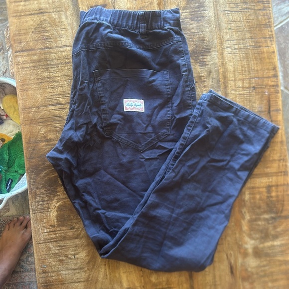 Rhythm Linen Beach Pant Charcoal - Picture 3 of 3